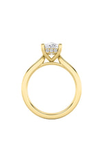 Load image into Gallery viewer, 2CTW Elongated Cushion Shaped Lab Grown Diamond (F/VS) Classic Cathedral Shank Engagement Ring in 14K Gold
