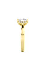 Load image into Gallery viewer, 2CTW Elongated Cushion Shaped Lab Grown Diamond (F/VS) Classic Cathedral Shank Engagement Ring in 14K Gold

