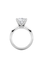 Load image into Gallery viewer, 1CTW Princess Shaped Lab Grown Diamond (F/VS) Knife Edge Shank Solitaire Engagement Ring in 14K Gold
