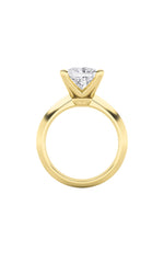 Load image into Gallery viewer, 3CTW Princess Shaped Lab Grown Diamond (F/VS) Knife Edge Shank Solitaire Engagement Ring in 14K Gold
