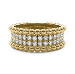 Load image into Gallery viewer, Bold Beaded Diamond Ring
