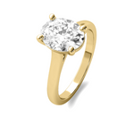 Load image into Gallery viewer, Cathedral Oval Cut Solitaire Semi Mount
