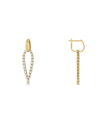 Load image into Gallery viewer, Triangle Diamond Drop Earrings
