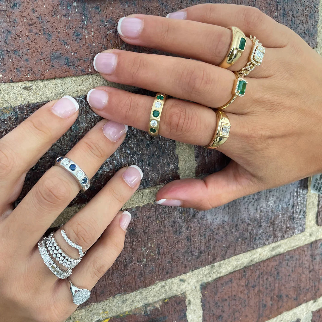Lily Emerald & Diamond Ring