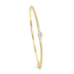 Load image into Gallery viewer, Oval Shape Diamond Stackable Bangle
