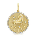 Load image into Gallery viewer, Diamond Zodiac Charm Necklace
