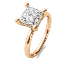 Load image into Gallery viewer, Dainty Princess Cut Diamond Semi Mount
