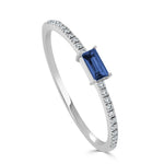 Load image into Gallery viewer, Sapphire Baguette Stack Petite Ring
