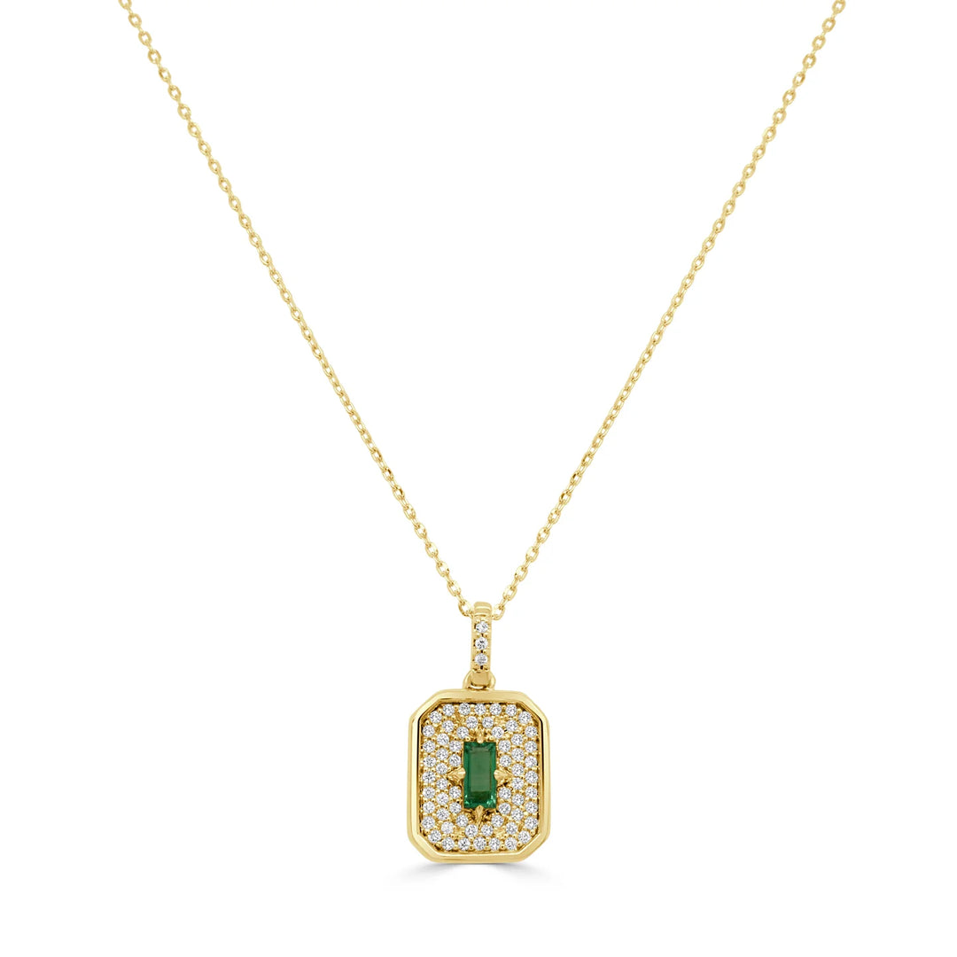 Emerald & Diamond Necklace