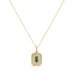Load image into Gallery viewer, Emerald &amp; Diamond Necklace
