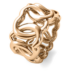 Load image into Gallery viewer, Heart Design Cigar Statement Ring
