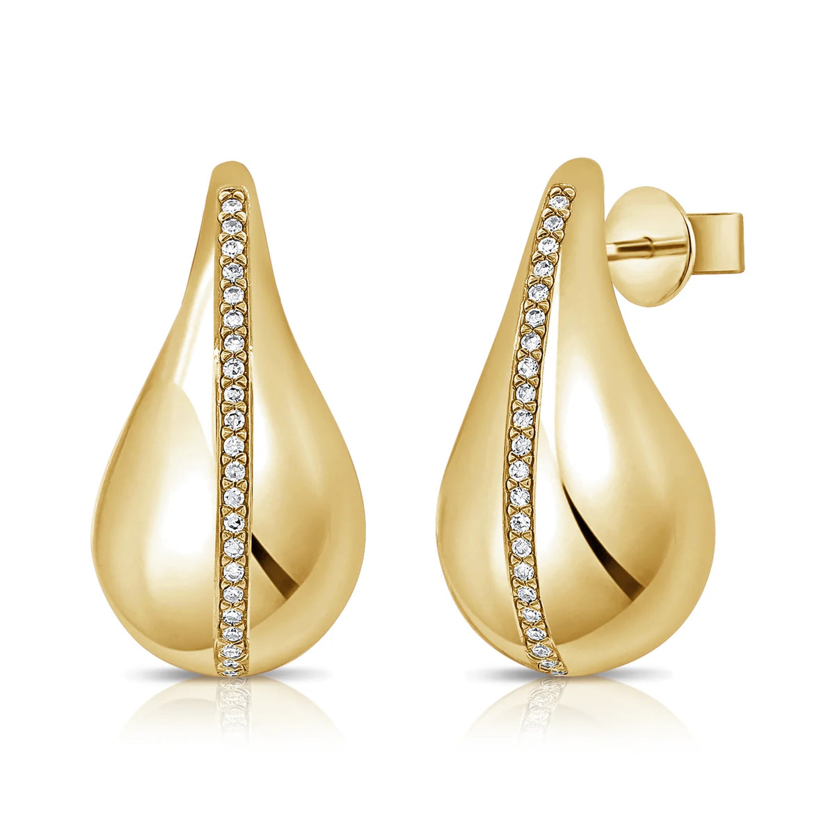 Raindrop diamond earrings