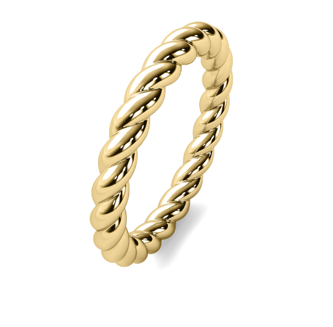 Rope design stackable ring