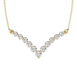 Load image into Gallery viewer, Lab Grown Chevron Diamond Necklace
