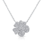 Load image into Gallery viewer, Jasmine Diamond FLOWER Necklace

