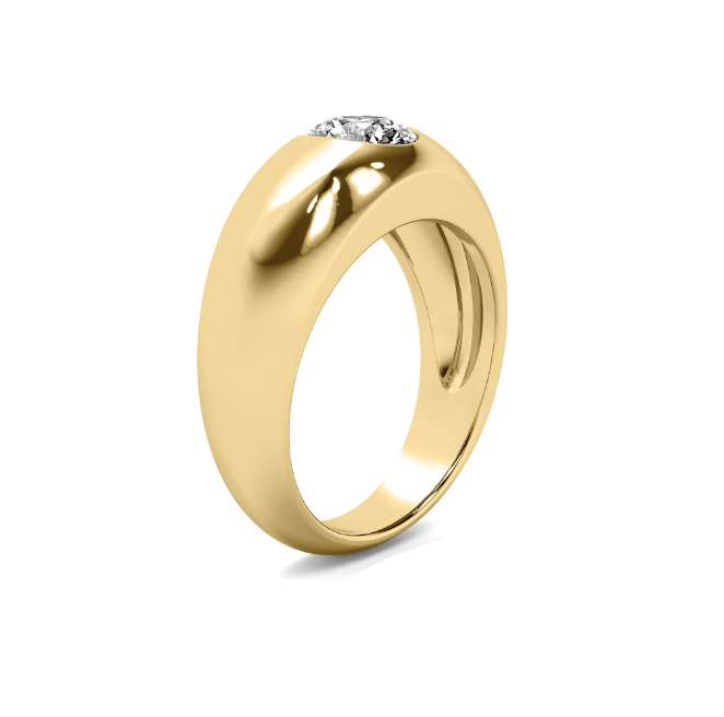 Chunky GOLD Domed Signet Band