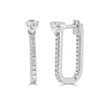 Load image into Gallery viewer, Heart Shape &amp; Round Diamond Earrings
