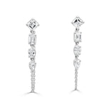 Load image into Gallery viewer, Bordeaux Fancy Shape Diamond Earrings
