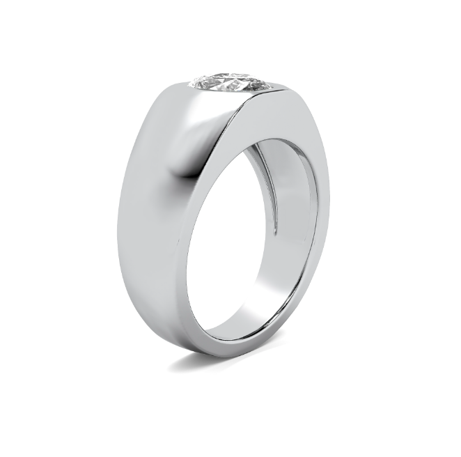 Bold OVAL Diamond Solitaire RING