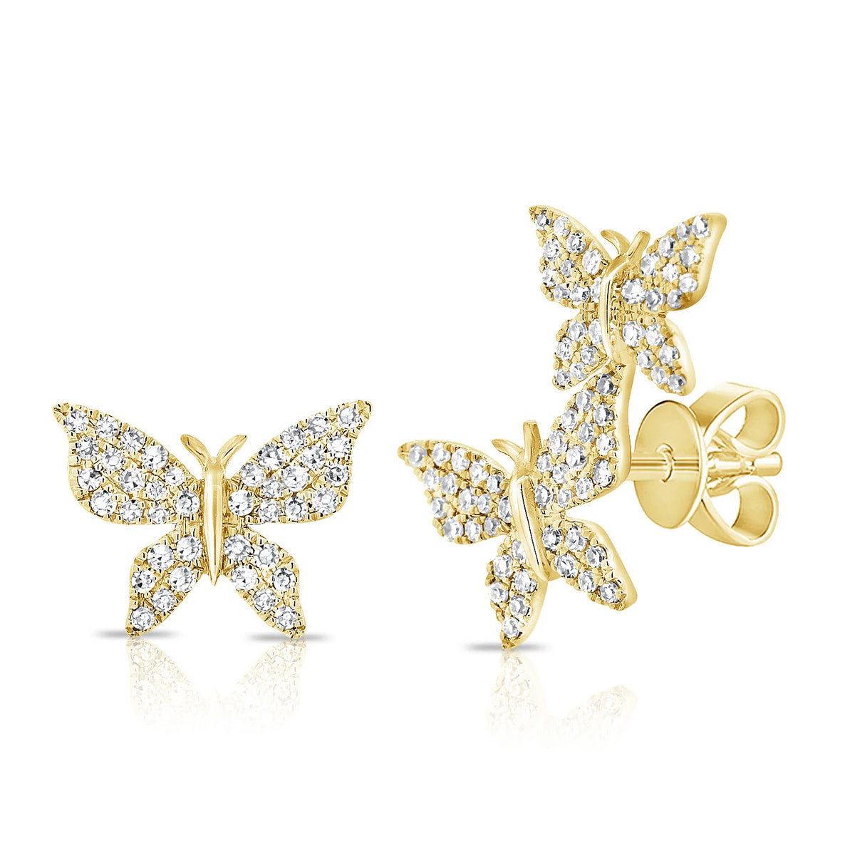 Mismatched monarch butterfly earrings