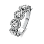 Load image into Gallery viewer, Lab Grown Halo Diamond Wedding Band
