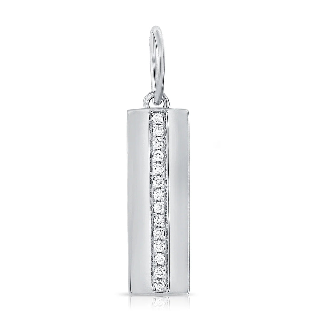 Fluted Diamond Charm