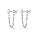 Load image into Gallery viewer, Round &amp; Pear Shape Diamond Earrings
