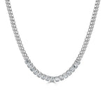 Load image into Gallery viewer, Emerald Cut Diamond Bezel Set Necklace

