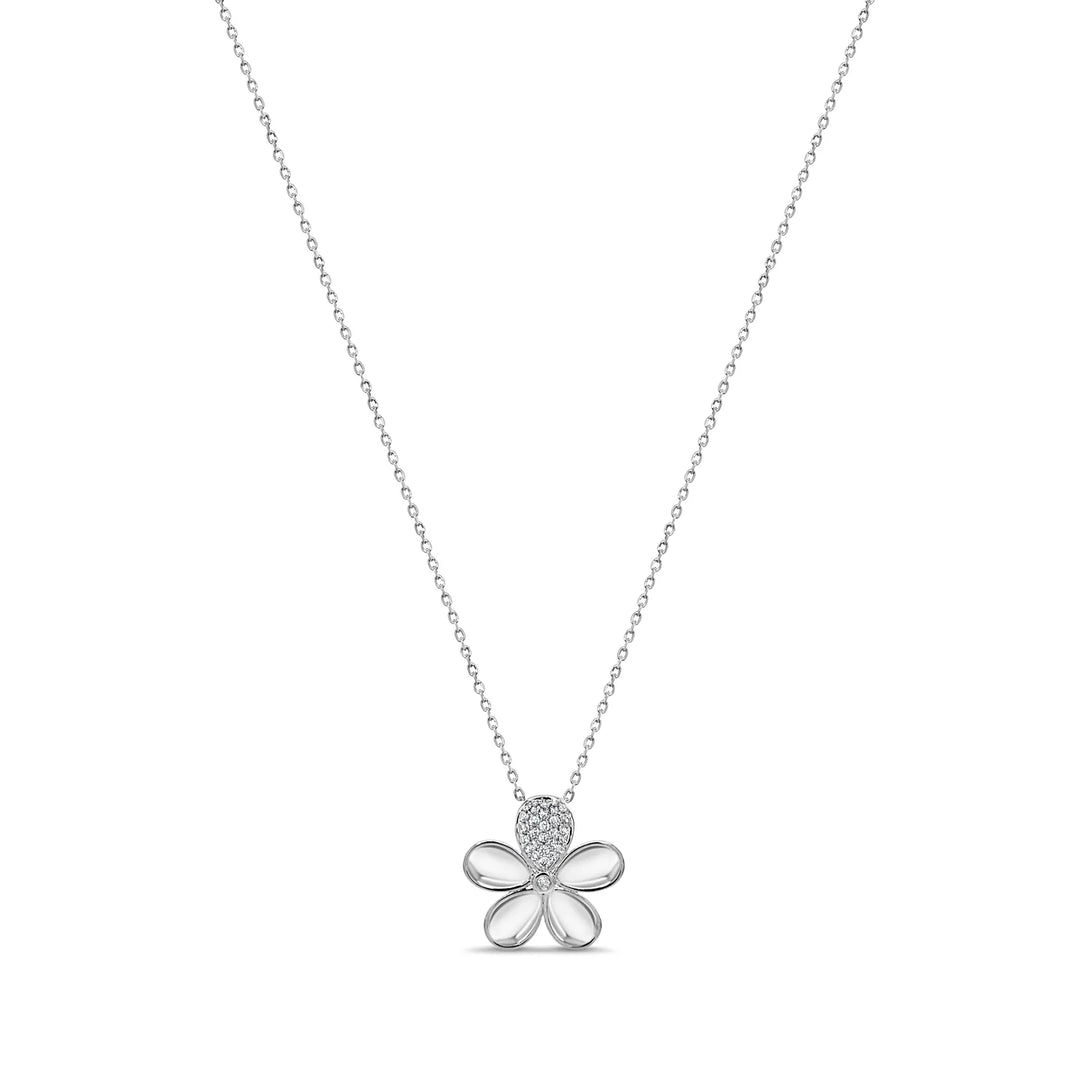 Petite Flower Diamond Necklace