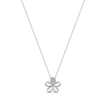 Load image into Gallery viewer, Petite Flower Diamond Necklace
