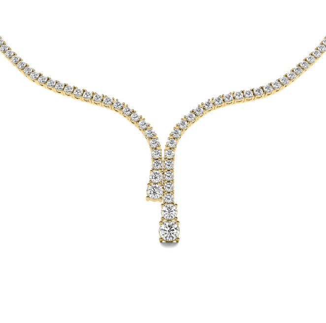 WATERFALL Diamond Tennis Necklace