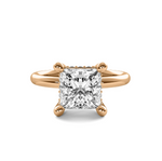 Load image into Gallery viewer, Dainty Princess Cut Diamond Semi Mount
