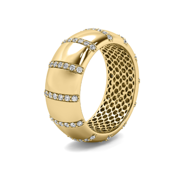 Chic String Diamond Ring