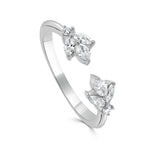 Load image into Gallery viewer, Marquise Cluster Open Diamond Ring
