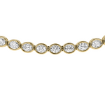 Load image into Gallery viewer, MIAMI Oval East West DIAMOND Bezel Tennis Necklace

