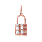 Load image into Gallery viewer, Diamond Lock Charm
