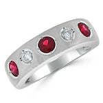 Load image into Gallery viewer, Cherry Ruby &amp; Diamond Ring
