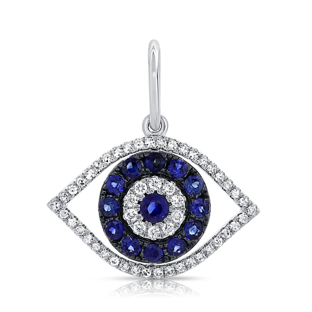 Evil Eye Sapphire Charm