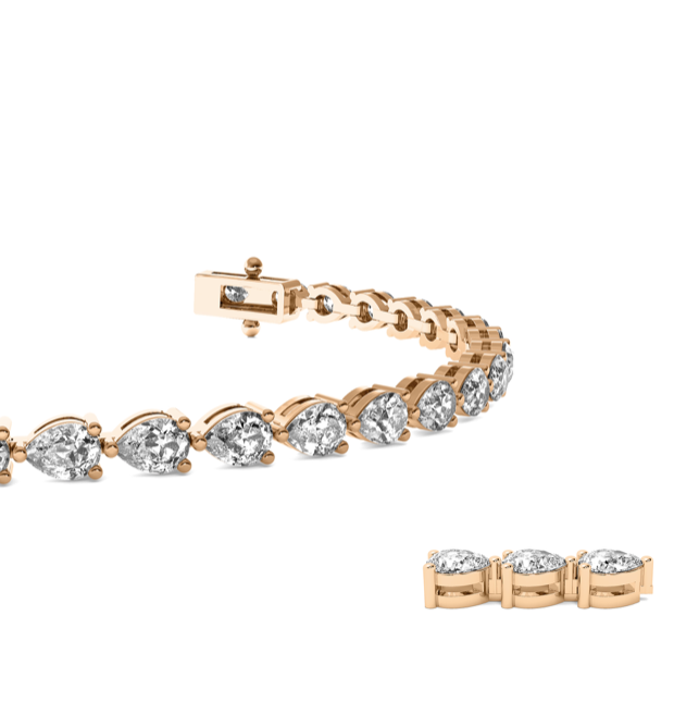 Odesa Pear Shape Tennis Bracelet