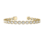 Load image into Gallery viewer, Lab Grown East West Oval Diamond Bezel Tennis Bracelet
