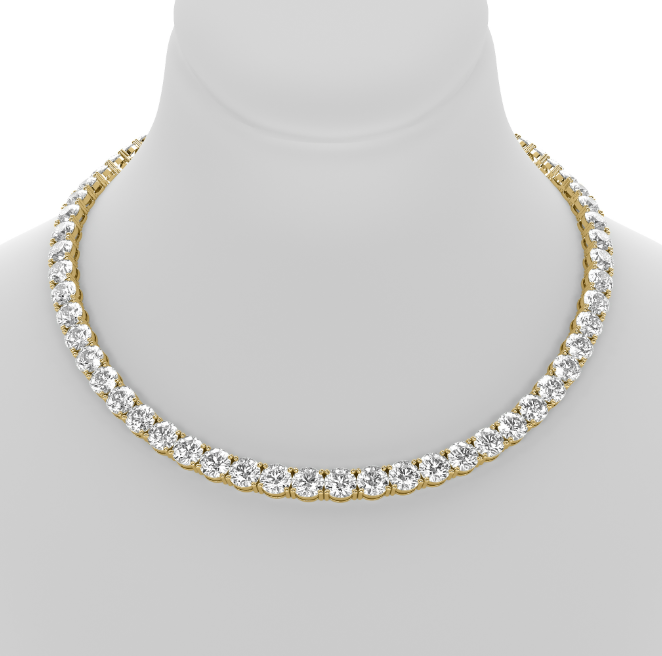 Lab grown diamond tennis necklace