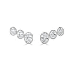 Load image into Gallery viewer, Classic Oval Cut Diamond Earrings
