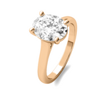 Load image into Gallery viewer, Cathedral Oval Cut Solitaire Semi Mount
