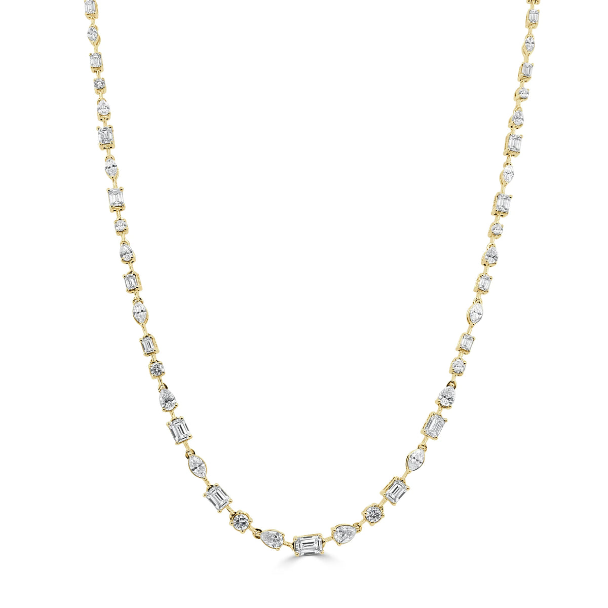 Fancy shape loretta diamond necklace