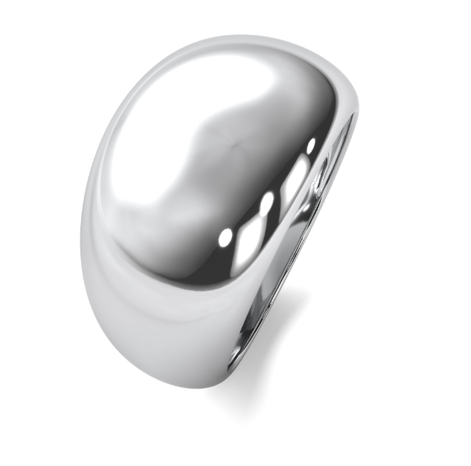 Domed High Polished Statement Ring