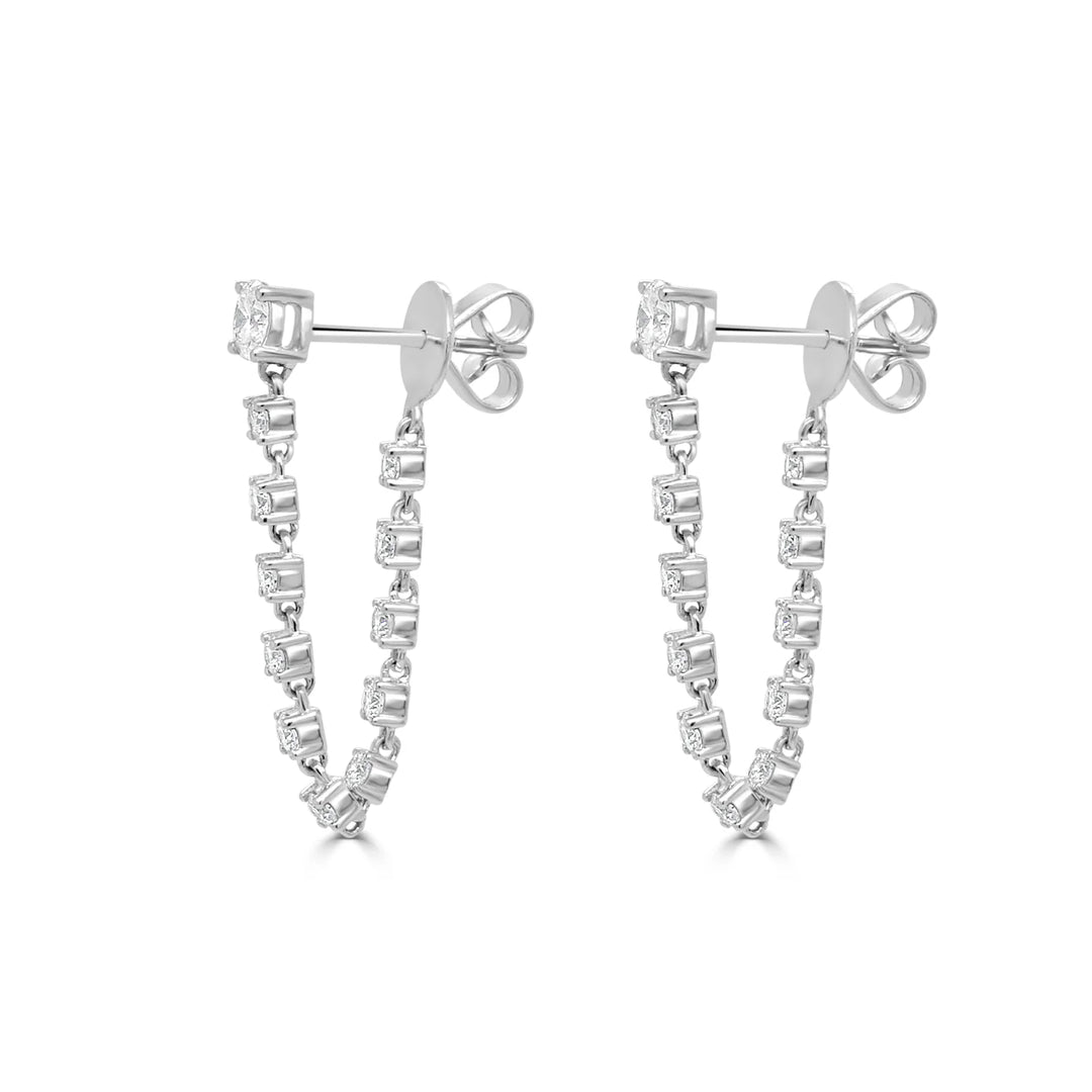 Round Diamond Earrings