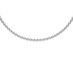Load image into Gallery viewer, MIAMI Oval East West DIAMOND Bezel Tennis Necklace
