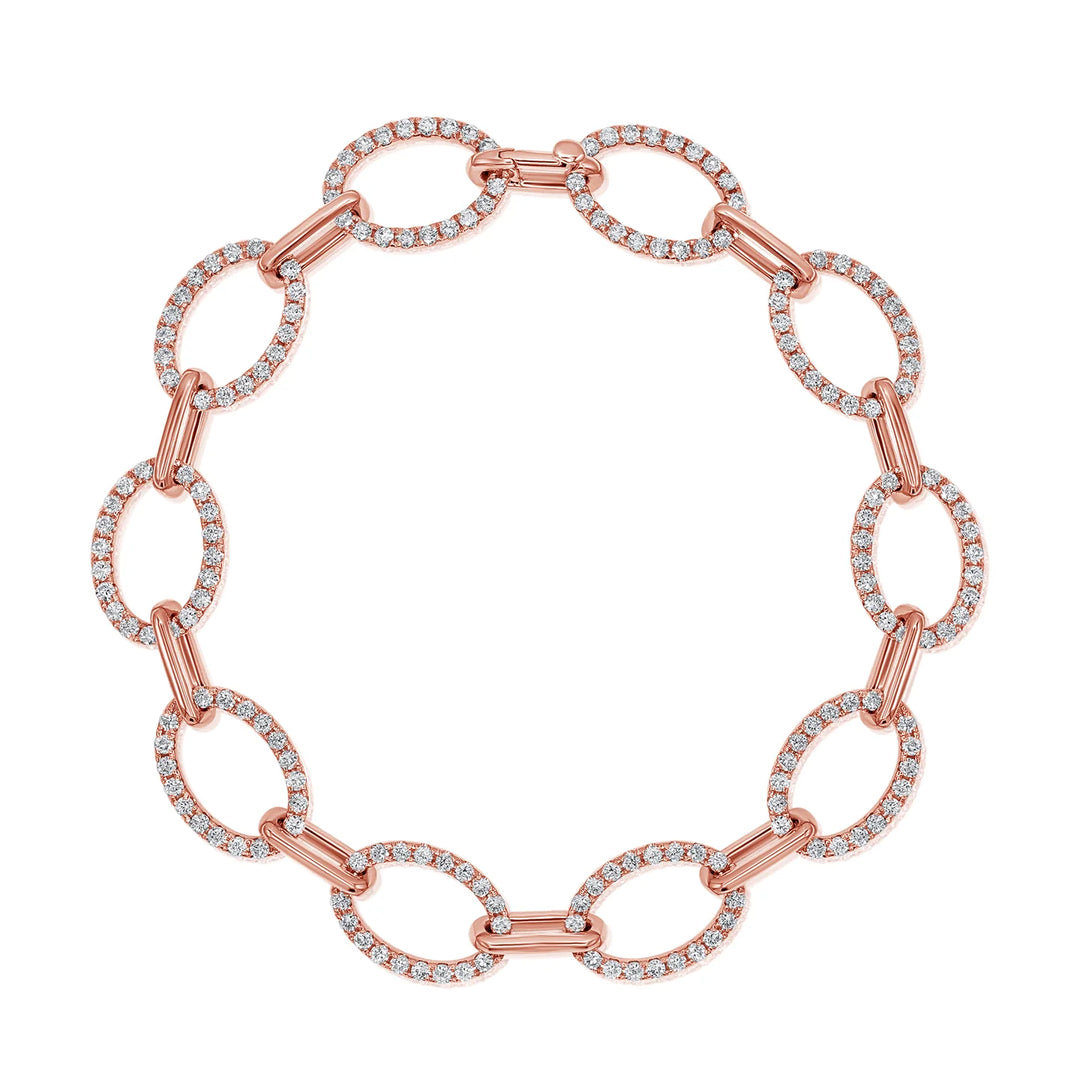 River Diamond Link Bracelet