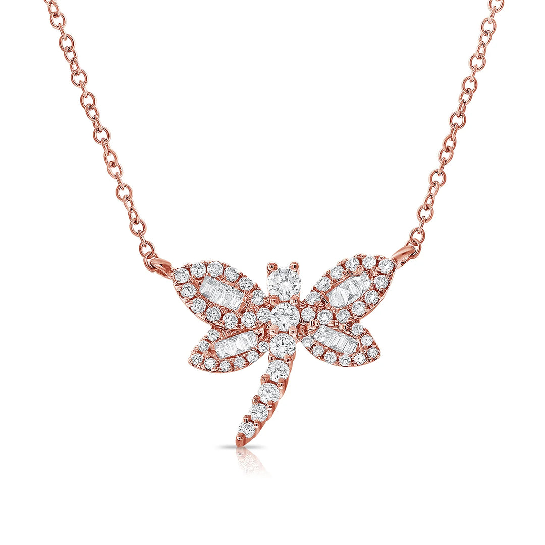 Spirit Diamond Dragonfly Necklace