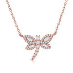Load image into Gallery viewer, Spirit Diamond Dragonfly Necklace
